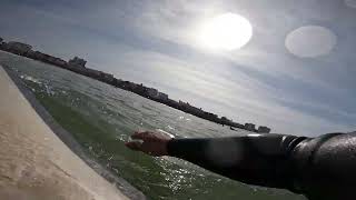 Surf Wave 14 Slow - Offshore 1ft Longboard @ PONTA | Raw POV
