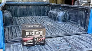 DIY Herculiner Spray Bed Liner on Nissan Hardbody @TonyHob