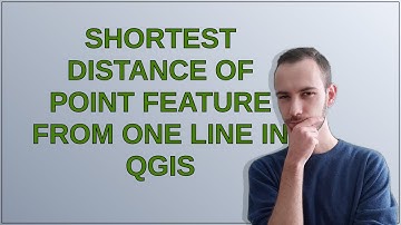 Shortest distance of point feature from one line in QGIS
