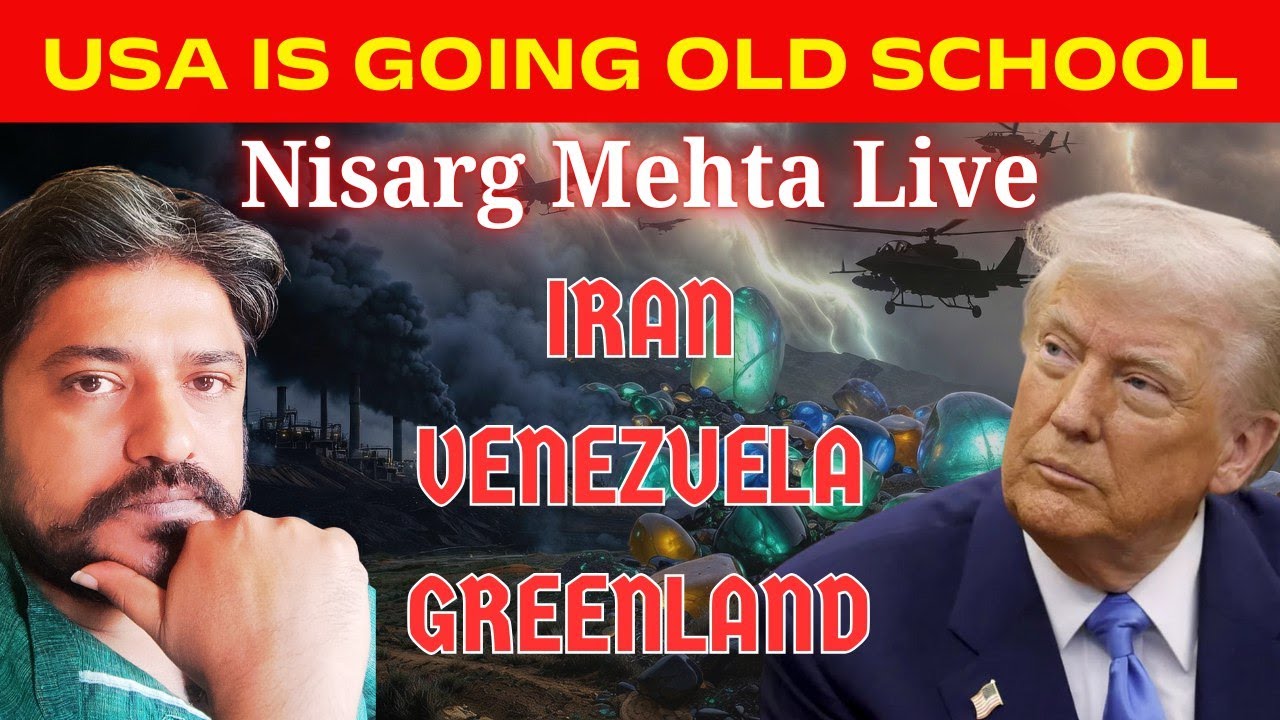USA Going Old School - Venezuela Iran Greenland Game || Nisarg Mehta Live 