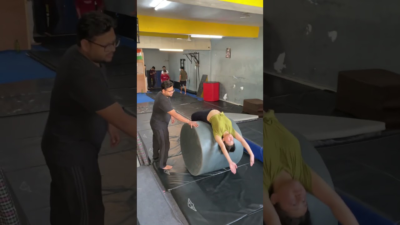 Backflip flip  gymnastic tutorial video