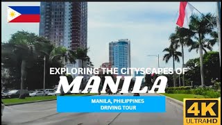 Exploring Manila Districts In 1 Hour Nonstop Drive Through The Philippines Capital City 4k 