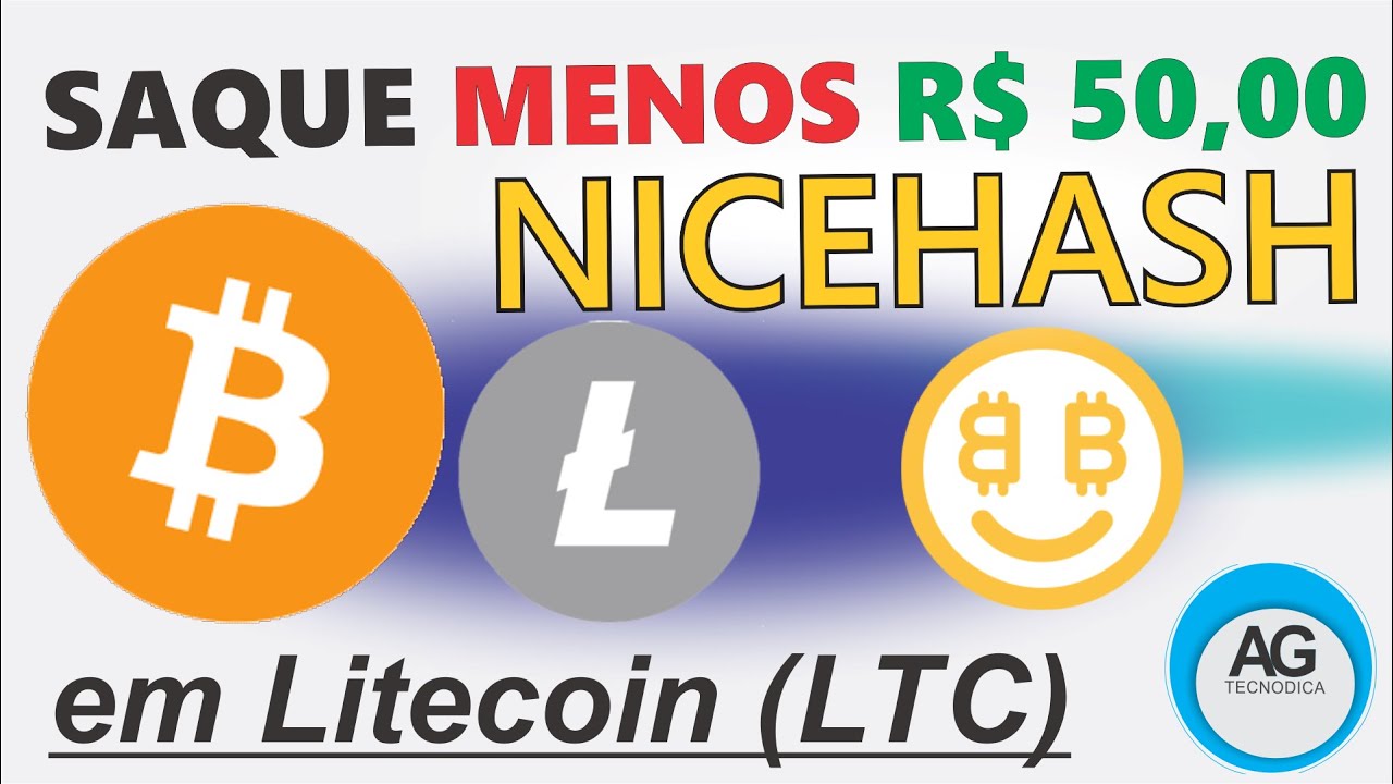 Como fazer saque NICEHASH da MINERAÇÃO, MENOS DE R$ 50,00 REAIS