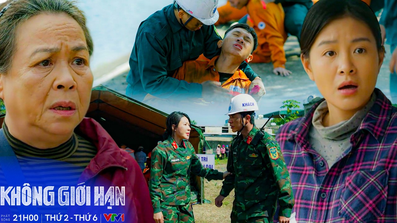 KHÔNG GIỚI HẠN Tập 20 | Mẹ lo lắng khi biết các con đang cứu nạn, Kiên lao vào đám cháy cứu Lam Anh!