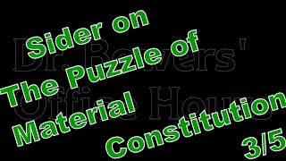 The Puzzle of Material Constitution (3/5) - Mereological Nihilism and Cohabitation Theory