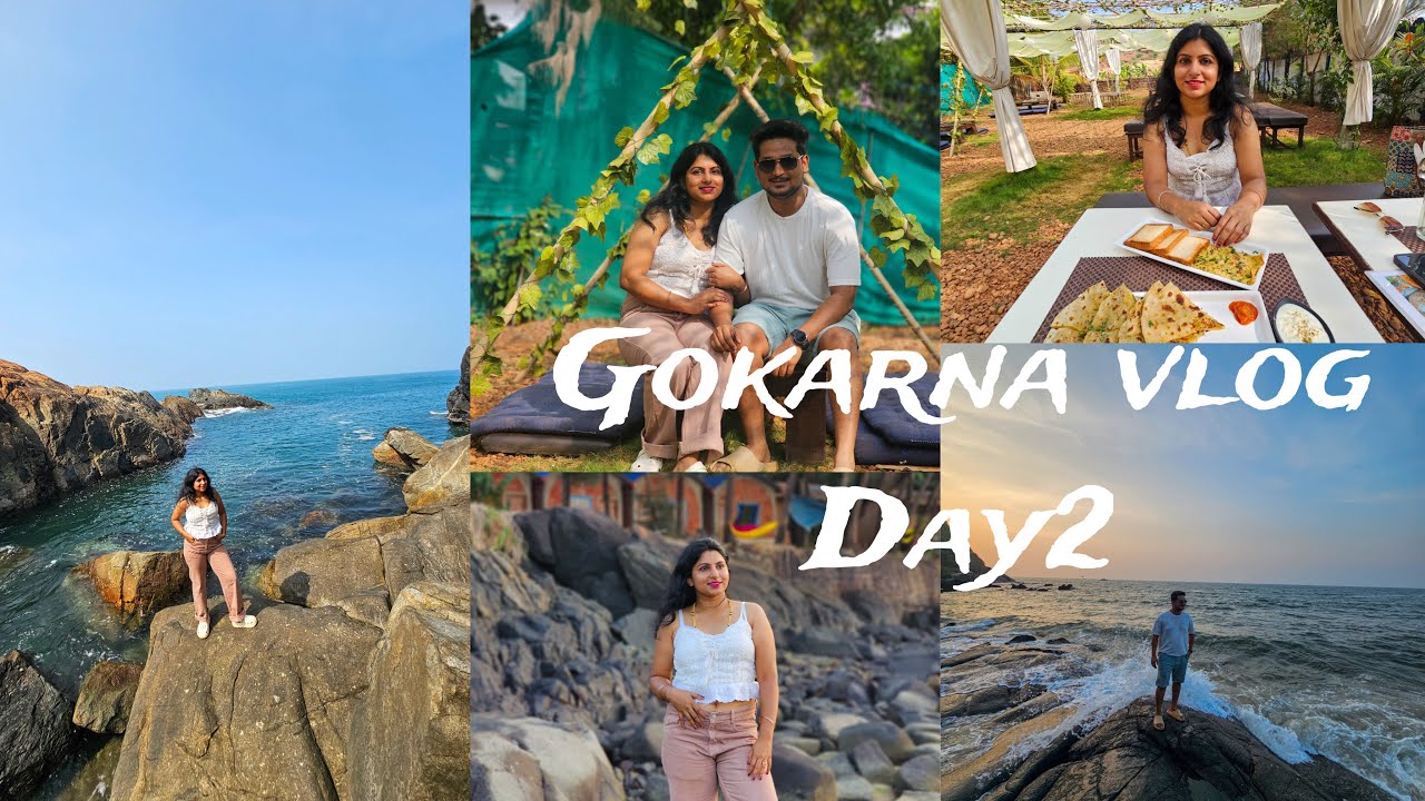 Gokarna || Jatayu Teertha hill point || Kudle Beach || Marine Uana cafe || Rama teetha Temple ||