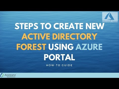 Steps to create New Active Directory forest using Azure Portal