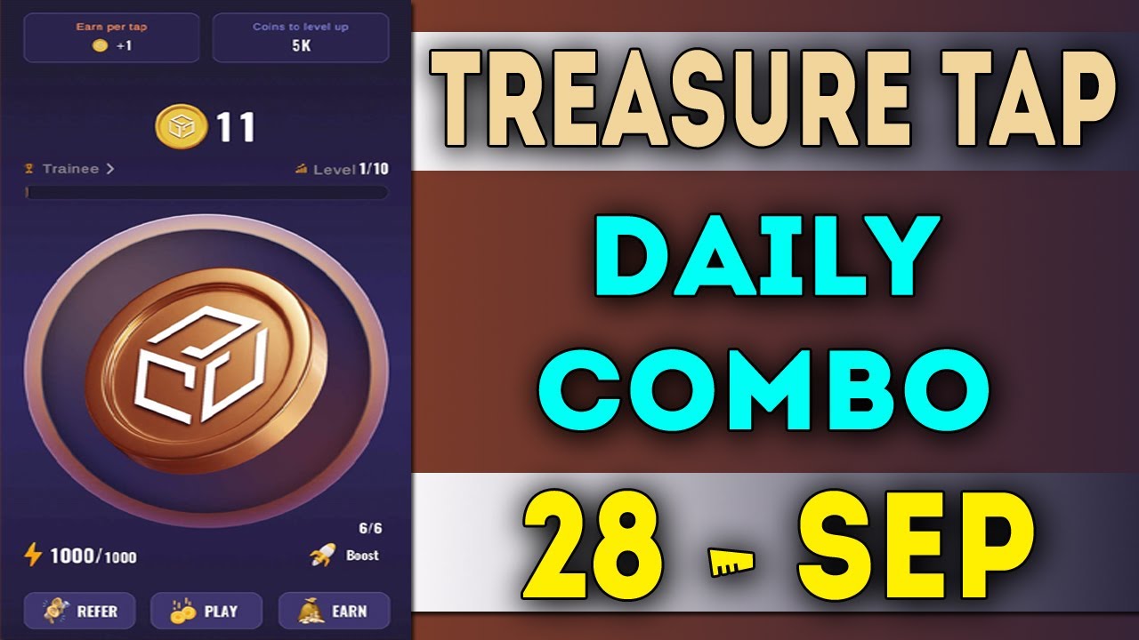 Treasure Tapper Daily Code 28 september 2024 | Today Treasure Tapper Daily Combo | AGP