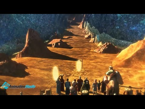 معجزة سيدنا موسي عندما ضرب بعصاة البحر 