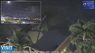 LIVE SXM Airport January 6 ✈️ -  Maho Beach Sint Maarten screenshot 1