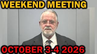 JW Weekend Meeting for october 3-4 2026
