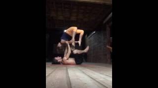 Bow pose Acroyoga movement