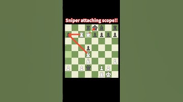 Sniper attaching scope!!👀 #chess #shorts #checkmate #chesscom #chessgame #foryou #bishop #viralvideo