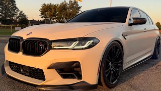 Sunset POV Drive With A *STRAIGHT PIPED* F90 M5 Competition..