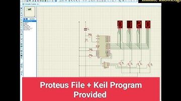 Stopwatch using microcontroller 8051||Automatic stopwatch in microcontroller 8051 in keil & proteus