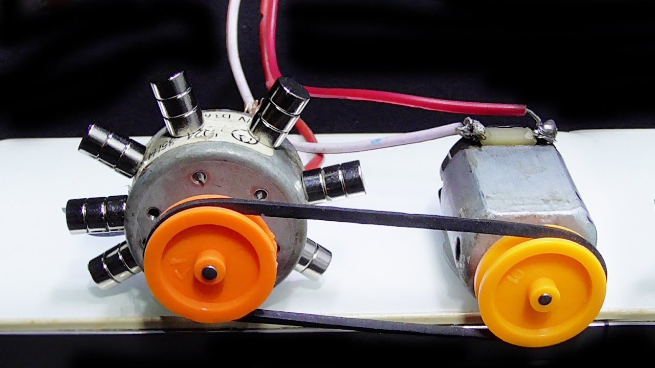 to make energy generator using mini motor - YouTube