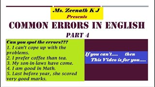 Common Errors in English - Love 4 English