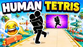 2 Player HUMAN TETRIS | 💫 Teamwork or Total Chaos? | High-Quality Immersive Interactive Warm-Up screenshot 2