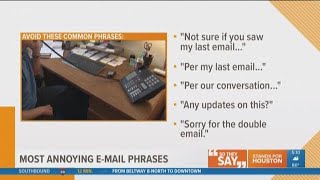 The most annoying email phrases