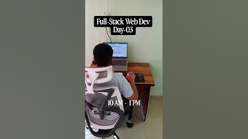 Day 03 of Learning Full-Stack Web Development 💻 #shorts