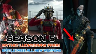 *New* 🤯 Season 5 New Mythic FFAR1 | New Luckydraws Characters + Season 5 Battle pass Weapons Codm