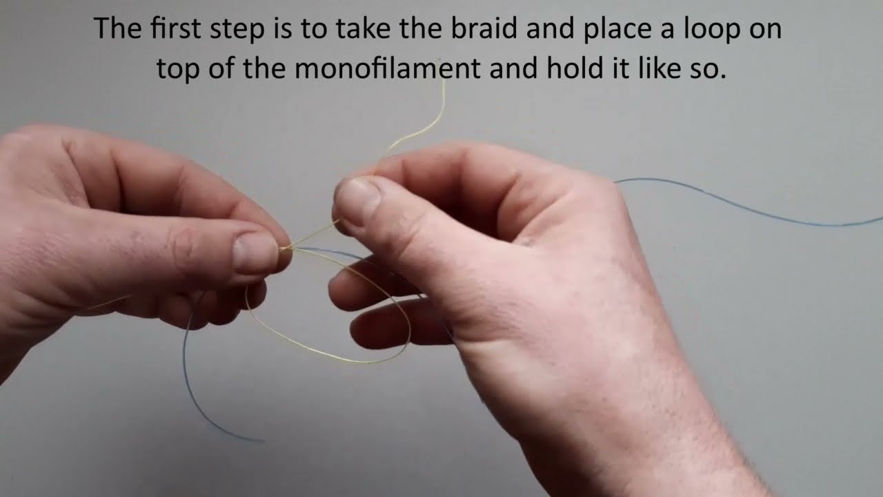 How to- Tie braid to mono 