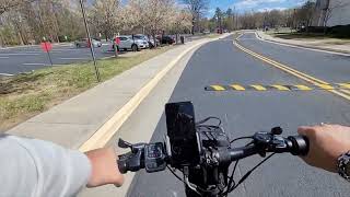 ViVi ebike ride and review, 36v 350watt 8AH foldable mountain bike. It's very good 2 thumbs up