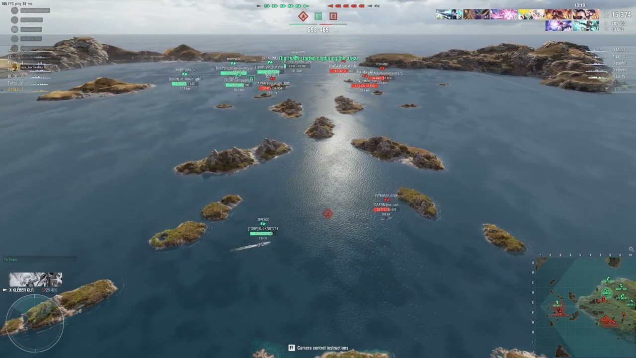 World of Warships Clan Battle (Season 23) “Triton” [TORP] vs [CAPAM]