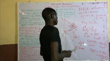 NECO MAY/JUNE, 2022 MATHEMATICS PREP - (SOLUTION TO 2021  NECO GCE MATHEMATICS THEORY, PART 1)