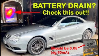 Mercedes R230 SL55 consumer battery drain  FIX