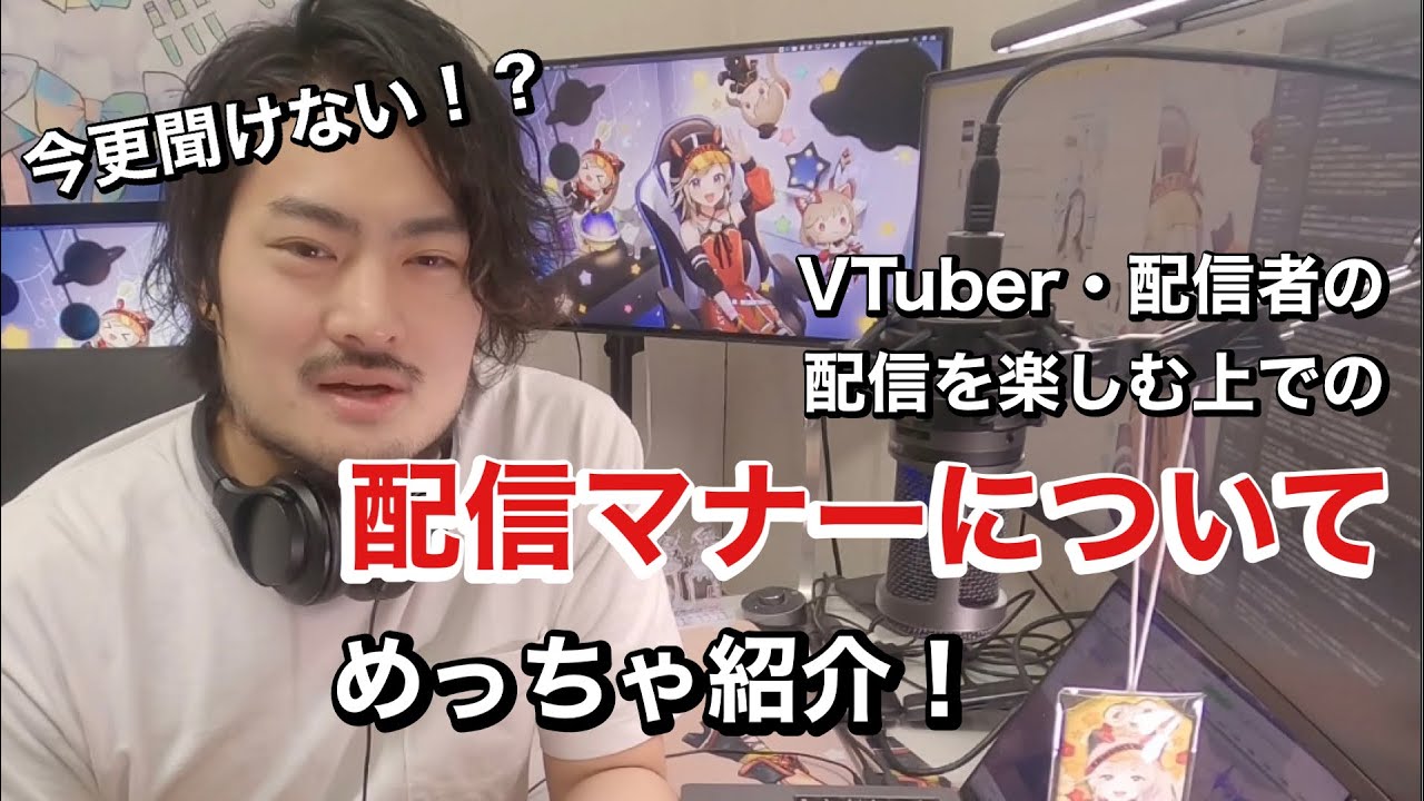 【VTuber】配信見る上でのマナーについて知っておいて!!!【配信者】 - YouTube