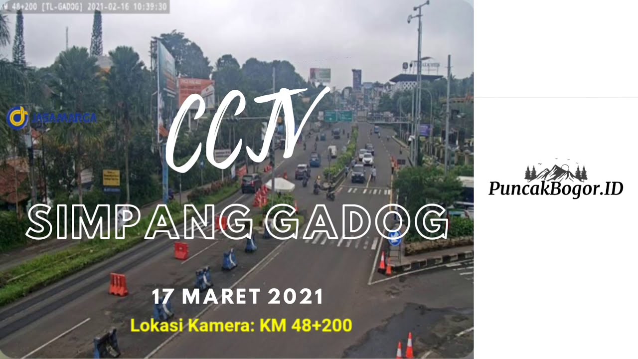 CCTV Puncak, Simpang Gadog, Bogor | Pagi Hari | 17032021 | PuncakBogor ID