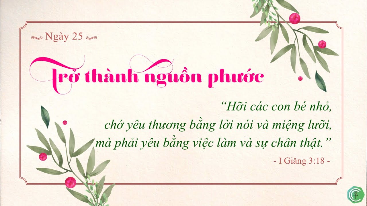Ngày 25/31 - TRỞ THÀNH NGUỒN PHƯỚC - Trích "Năng lực trong lời cầu nguyện của người nữ" episode artwork