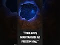 "From every MOUNTAINSIDE let FREEDOM ring." #inspirational, #shorts, #motivational,#freedom.