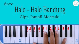 Notasi Angka Pianika Halo Halo Bandung | MUDAH CEPAT BISA