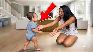 OUR SON TAKES HIS FIRST STEPS (Emotional Baby Milestone)