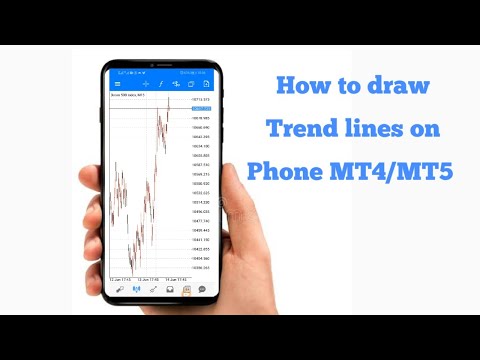 How to draw and delete trendlines on phone MT4/MT5