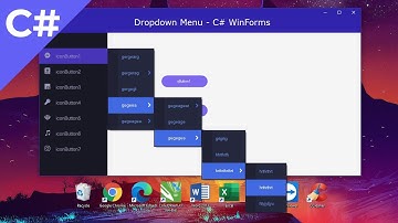 Crear Menu Desplegable Multinivel (DropDown Menu) - C# WinForms