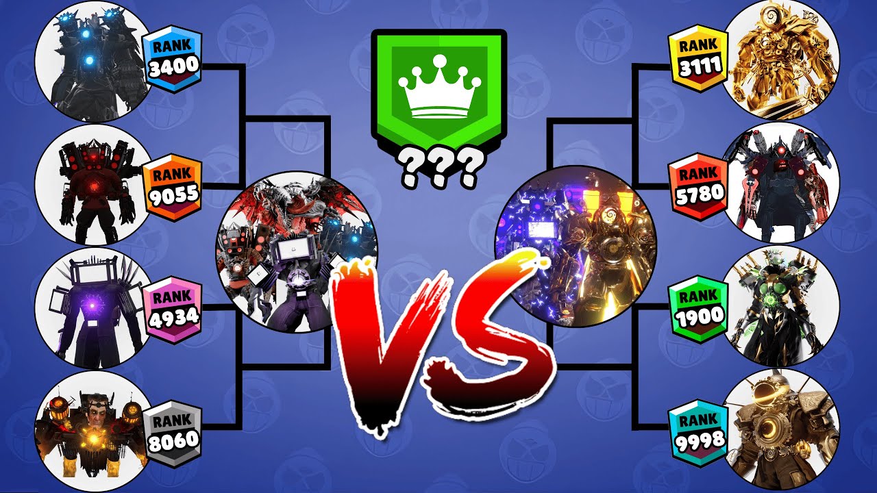 Skibidi Toilet Tournament! Skibidi Titan vs Multiverse Titan Team