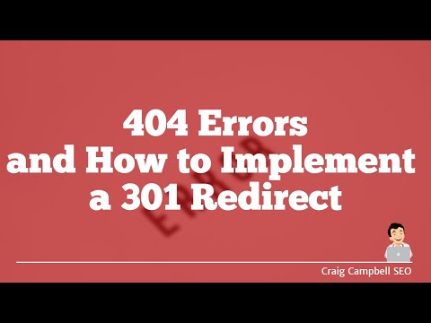 404 Errors and How to Implement a 301 Redirect