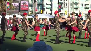 Royal Canadian Air Cadets perform line dance in Mississauga