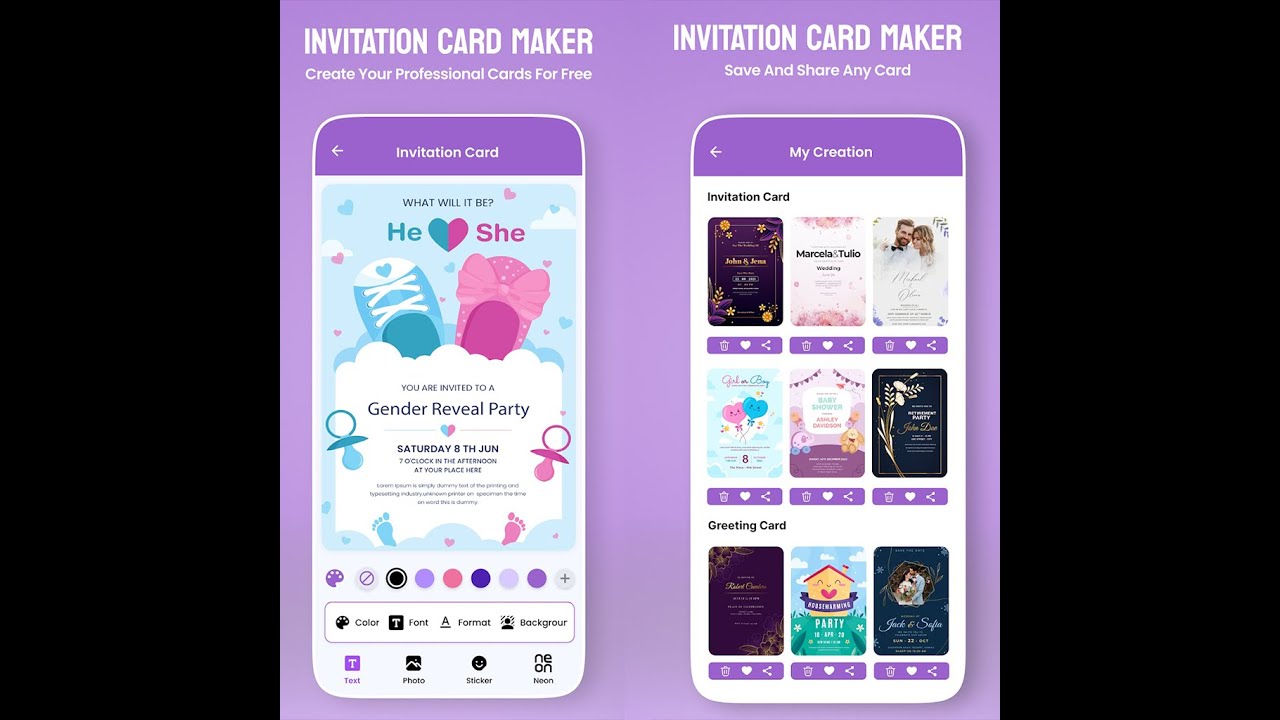 AI Invitation card Maker