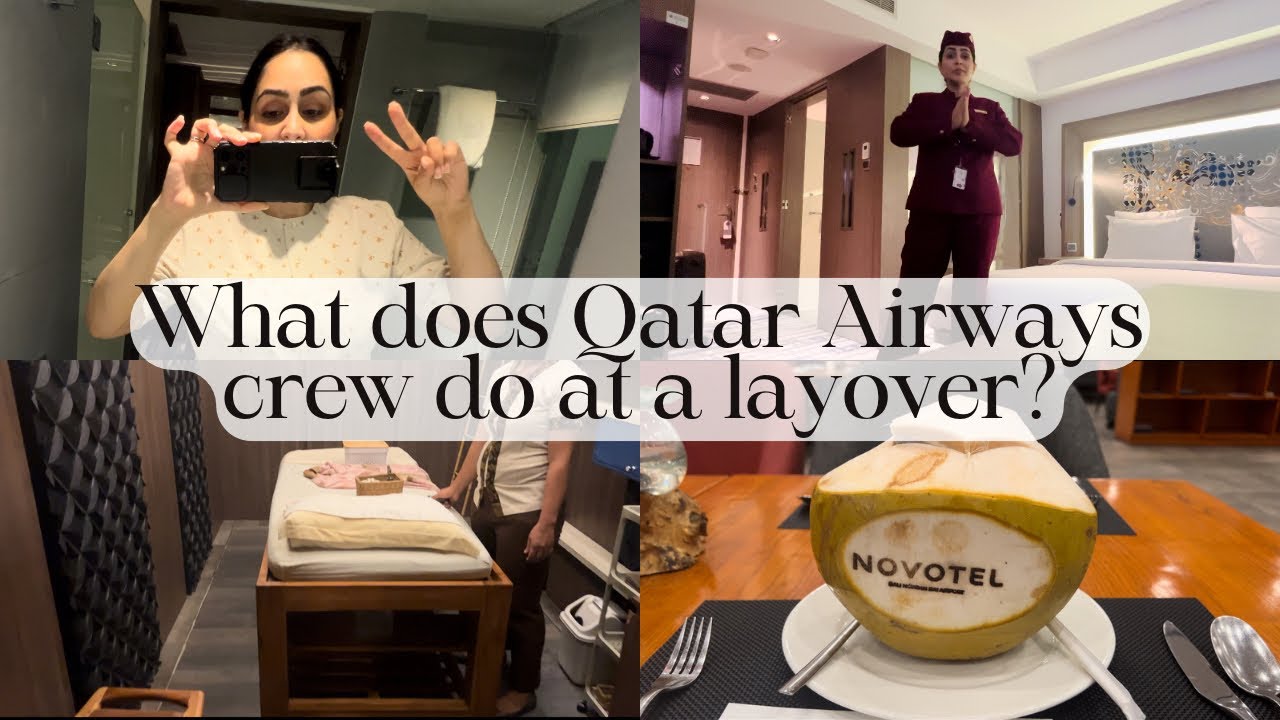 What does QATAR AIRWAYS crew do at a layover Bali Indonesia Gunjan Raj Flight Attendant