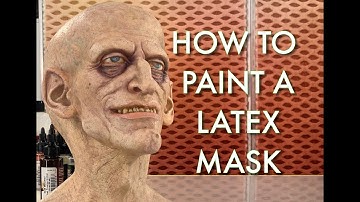 HOW-TO PAINT A LATEX MASK Part 1