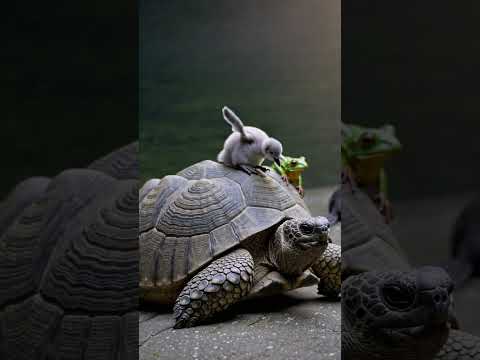 Baby Penguin & Turtle Form an Adorable Bond! 🐢❤️
#UnlikelyFriends #AnimalBond #WholesomeMoments
