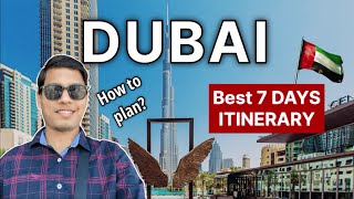 BEST 7 Days Itinerary for DUBAI   2024 | Abu Dhabi | All activities with cost | MUST WATCH