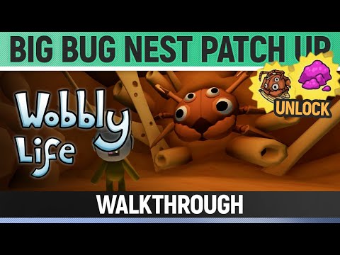 Wobbly Life - Task - Big Bug Nest Patch Up - Fix Beehive (Unlocks Worm Goop & Space Bug Outfit)