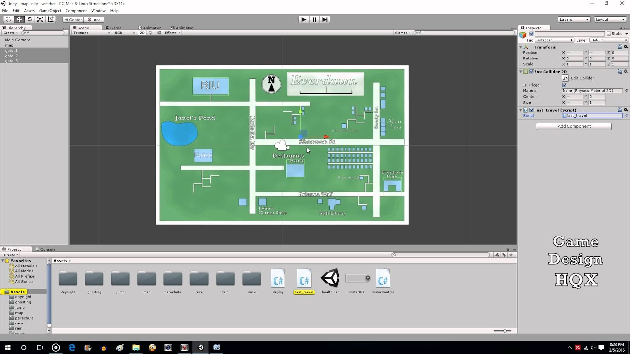 Unity C# - Fast Travel Using a Map - How to Load a Level - YouTube
