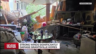 Strong winds significantly damage Grantsville homes