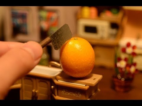 How Its Made - miniature orange juice！stopmotion cooking ASMR